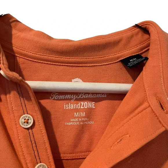 Tommy Bahama Men's Orange Island Zone Polo Size‎ Medium - Picture 2 of 3